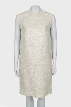 Linen dress straight cut