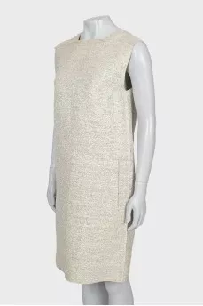 Linen dress straight cut