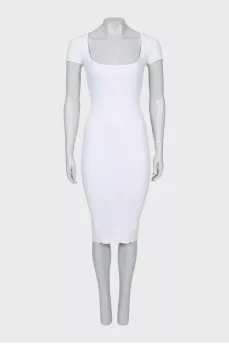 Ribbed Bodycon Dress with Tag