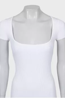 Ribbed Bodycon Dress with Tag