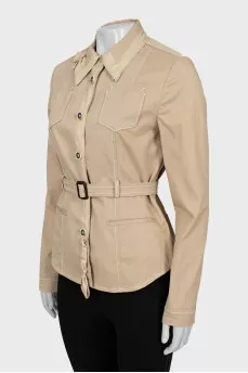 Vintage shirt with bow collar