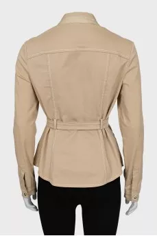 Vintage shirt with bow collar