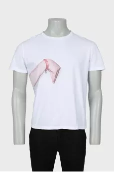 Men's white t-shirt