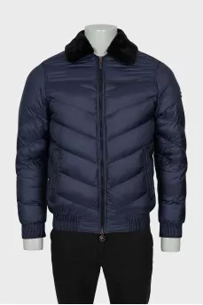 Men's jacket with detachable collar