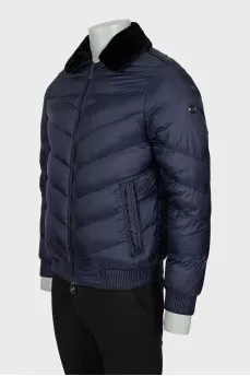 Men's jacket with detachable collar