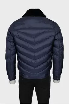 Men's jacket with detachable collar