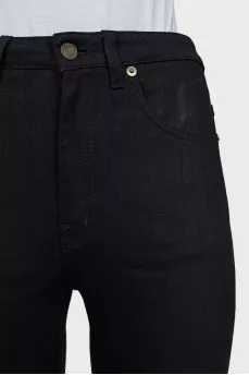 Черные джинсы skinny fit на средней посадке