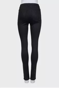 Черные джинсы skinny fit на средней посадке