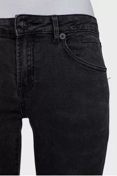 Skinny fit jeans decorated with embroidery