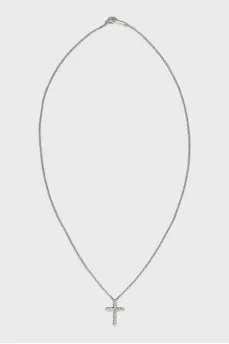 Silver pendant with diamonds