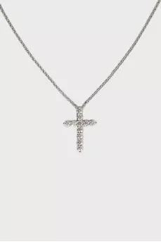 Silver pendant with diamonds