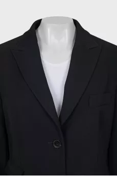 Wool jacket with pockets