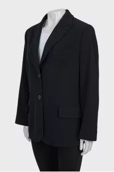 Wool jacket with pockets