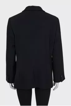 Wool jacket with pockets