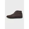 Men's suede lace-up ankle boots