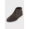 Men's suede lace-up ankle boots