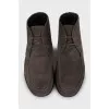 Men's suede lace-up ankle boots