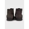 Men's suede lace-up ankle boots