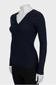 Dark blue tapered long sleeve