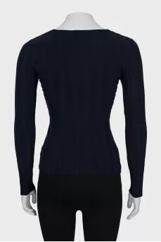 Dark blue tapered long sleeve