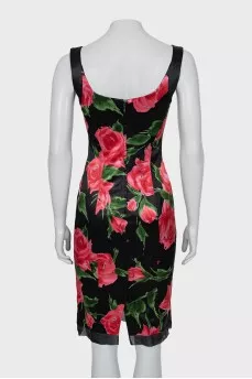 Floral print bodycon dress