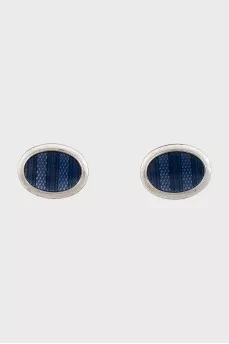 Men's Silver Cufflinks with Twist Clasp