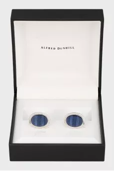 Men's Silver Cufflinks with Twist Clasp