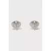 Men's Silver Cufflinks with Twist Clasp