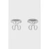 Men's Silver Cufflinks with Folding Clasp
