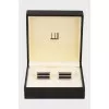 Men's silver enamel cufflinks