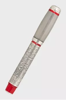 Silver and gold pen Invito a La Traviata with tag