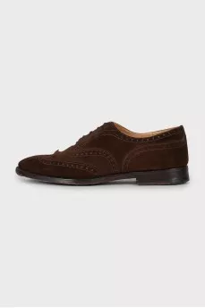 Men's Suede Perforated Brogues
