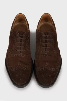 Men's Suede Perforated Brogues