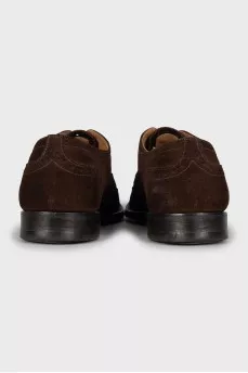 Men's Suede Perforated Brogues