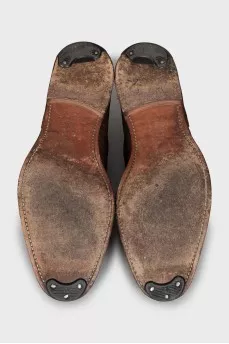 Men's Suede Perforated Brogues