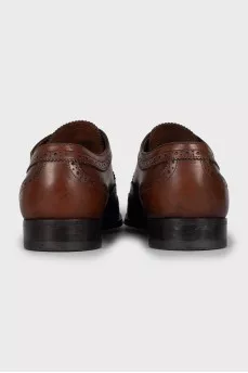 Men's brown leather brogues