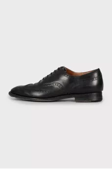 Men's Leather Square Toe Brogues
