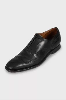 Men's Leather Square Toe Brogues