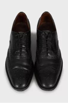 Men's Leather Square Toe Brogues