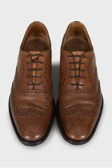 Men's brown lace-up brogues