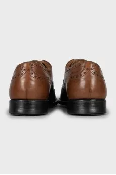 Men's brown lace-up brogues