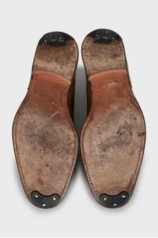 Men's brown lace-up brogues