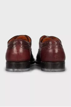 Men's brown leather brogues