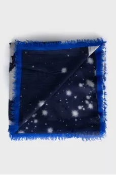 Cashmere scarf with brand logo