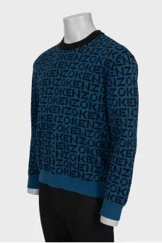 Men's sweater with signature print