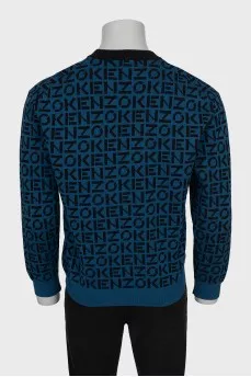 Men's sweater with signature print