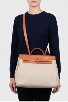 Сумка из текстиля и кожи Herbag