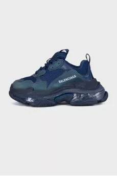 Blue Triple S Sneakers