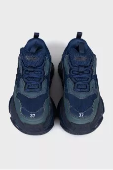 Blue Triple S Sneakers