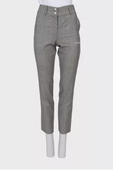 Gray wool trousers